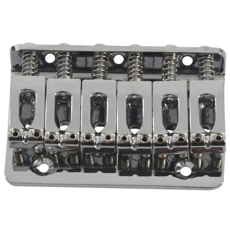 Silver 6 String Fixed Hard Tail Guitar Bridge Guitar Tailpiece for 65mm Electric Guitar #8
Silver 6 String Fixed Hard Tail Guitar Bridge Guitar Tailpiece for 65mm Electric Guitar #8