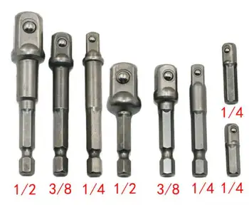 Hex shank to square socket sleeve with bead 1/4 3/8 1/2 air batch electric sleeve connection conversion rod
Hex shank to square socket sleeve with bead 1/4 3/8 1/2 air batch electric sleeve connection conversion rod