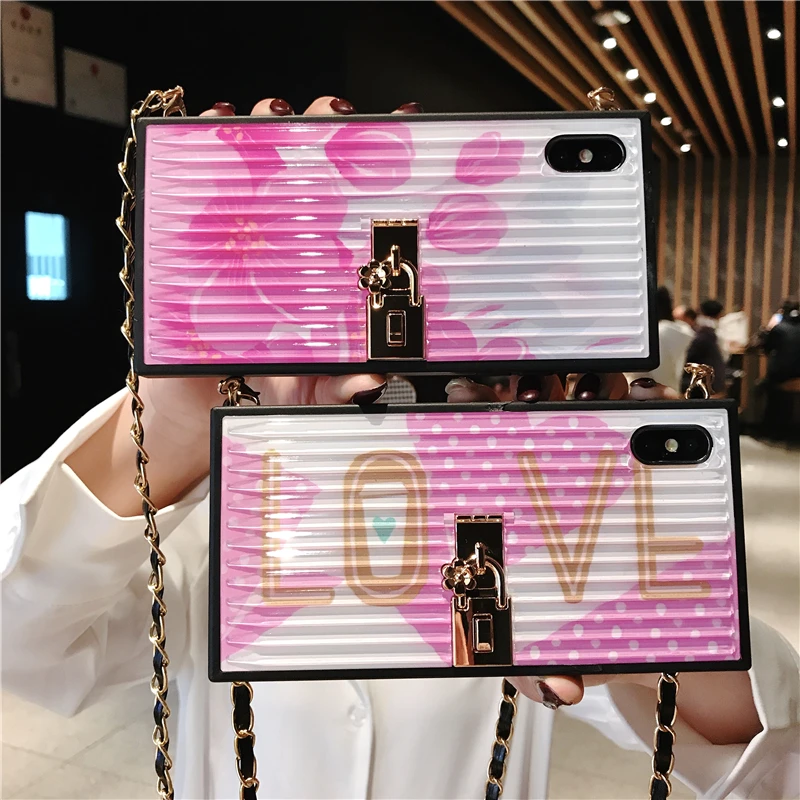 Luxury Rainbow Pen Metal Lock Bracket Square Phone Case For iphone XR XS MAX XS X Anti-drop For iphone 8 7 6 6s plus Back Cover
Luxury Rainbow Pen Metal Lock Bracket Square Phone Case For iphone XR XS MAX XS X Anti-drop For iphone 8 7 6 6s plus Back Cover