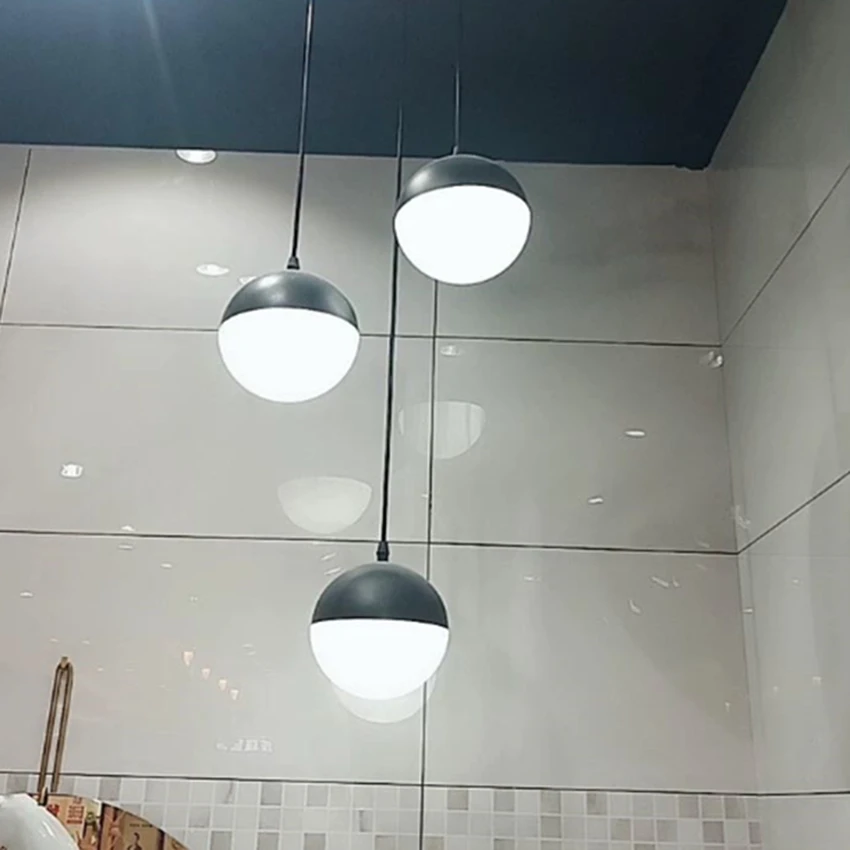 Современные стеклянные подвесные светильники Освещение для спальни гостиной