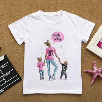 Summer New Leisure Girls Shirts Super Mama Super Father Printing Boys T Shirts Kawaii Harajuku Kids Tshirt Vogue Round Neck Cute
Summer New Leisure Girls Shirts Super Mama Super Father Printing Boys T Shirts Kawaii Harajuku Kids Tshirt Vogue Round Neck Cute