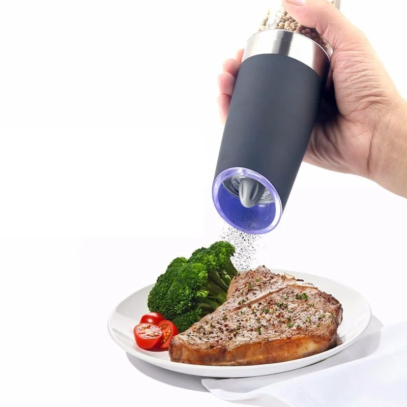 Pepper Sharpener Automatic Sharpener Adjustable Ceramic Salt Mill With Stainless Steel Automatic Spice Grinder Kitchen Tools For
Pepper Sharpener Automatic Sharpener Adjustable Ceramic Salt Mill With Stainless Steel Automatic Spice Grinder Kitchen Tools For
