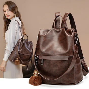 Anti Theft Backpack Women 2020 New Fashion Soft Leather Designer Backpack Women High Quality Mochila Feminina 
Anti Theft Backpack Women 2020 New Fashion Soft Leather Designer Backpack Women High Quality Mochila Feminina