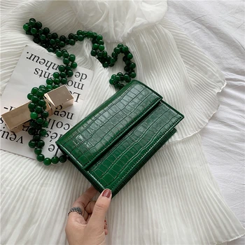 Burminsa Mini Crocodile Patten Crossbody Bags For Women Unique Design Bead Chain High Quality Girls Shoulder Bags Summer 2020
Burminsa Mini Crocodile Patten Crossbody Bags For Women Unique Design Bead Chain High Quality Girls Shoulder Bags Summer 2020