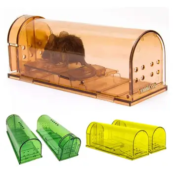 2Pcs Transparent Reusable Mouse Trap Rodent Mice Live Catcher Small Animals Cage Transparent, Non-toxic, Reusable Traps
2Pcs Transparent Reusable Mouse Trap Rodent Mice Live Catcher Small Animals Cage Transparent, Non-toxic, Reusable Traps