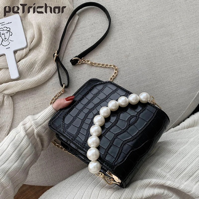 Stone Pattern Pu Leather Crossbody Bags For Women New Totes With Pearl Handle Mini Chain CellPhone Shoulder Messenger Bag Purses
Stone Pattern Pu Leather Crossbody Bags For Women New Totes With Pearl Handle Mini Chain CellPhone Shoulder Messenger Bag Purses