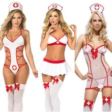 M-3XL Nữ Lenceria Gợi Cảm Quần Âu Porno Bé Búp Bê Plus Kích Thước Cosplay Giới Tính Quần Áo Đầm Y Tá Đồng Bộ Trang Phục Quần Lót(China)