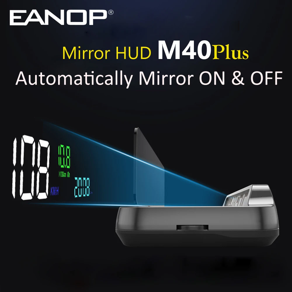 EANOP M40PLUS Mirror HUD head up display OBD2 Winshield Speedometer RPM Speed Projector Oil consumption Car accossorriess
EANOP M40PLUS Mirror HUD head up display OBD2 Winshield Speedometer RPM Speed Projector Oil consumption Car accossorriess