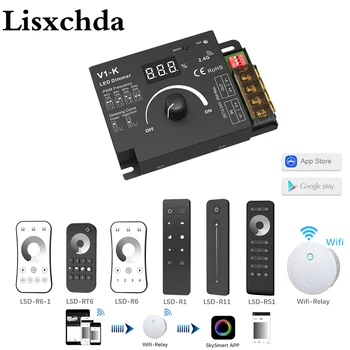 Rotary Dimmer DC12V 24V 20A PWM RF 2.4G Wireless Frequency Adjustable Smart Wifi Knob LED Dimmer Switch for Single Color Strip
Rotary Dimmer DC12V 24V 20A PWM RF 2.4G Wireless Frequency Adjustable Smart Wifi Knob LED Dimmer Switch for Single Color Strip