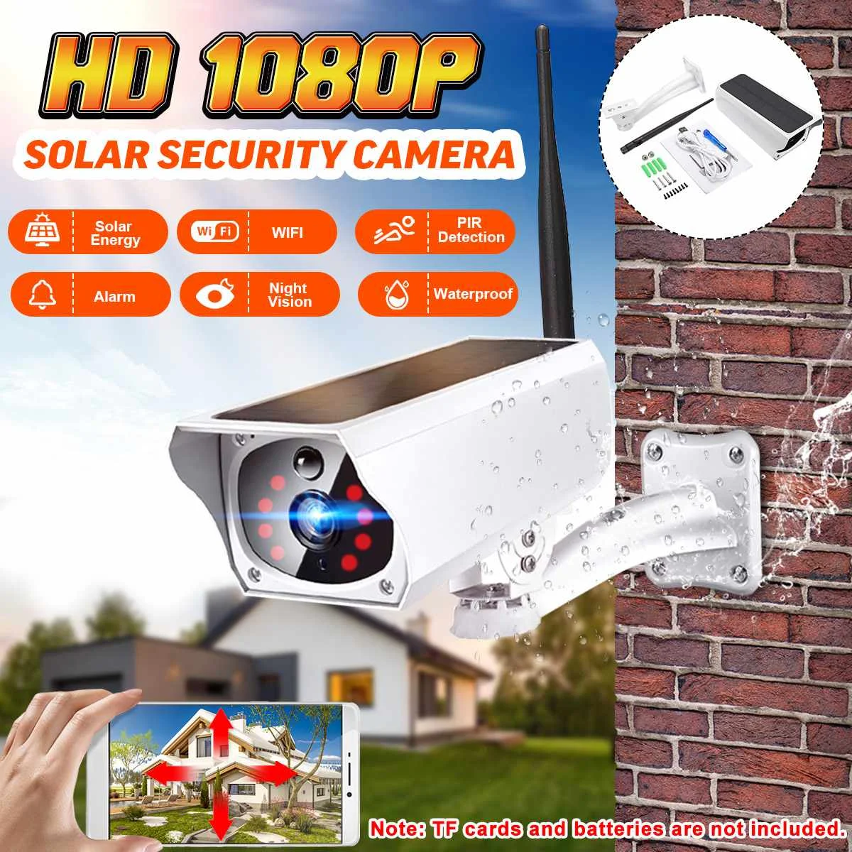 IP Camera Solar Camera wifi camera Security Camera Wireless Remote Monitoring Solar Video Wifi Alarm System Infrared Imager
IP Camera Solar Camera wifi camera Security Camera Wireless Remote Monitoring Solar Video Wifi Alarm System Infrared Imager