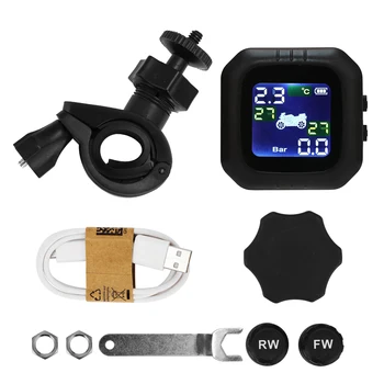 LCD Motorcycle TPMS Tyre Pressure Monitor System With USB External Sensors Moto Waterproof Wireless Alarm Pressure Gauge
LCD Motorcycle TPMS Tyre Pressure Monitor System With USB External Sensors Moto Waterproof Wireless Alarm Pressure Gauge
