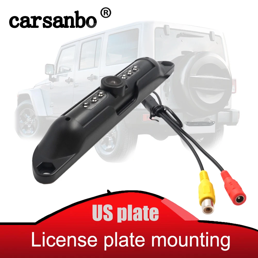 Carsanbo USA Car Licence Plate Rearview Camera With Infrared Light Night Vision Waterproof Car Reverse Camera Vehicle Camera
Carsanbo USA Car Licence Plate Rearview Camera With Infrared Light Night Vision Waterproof Car Reverse Camera Vehicle Camera
