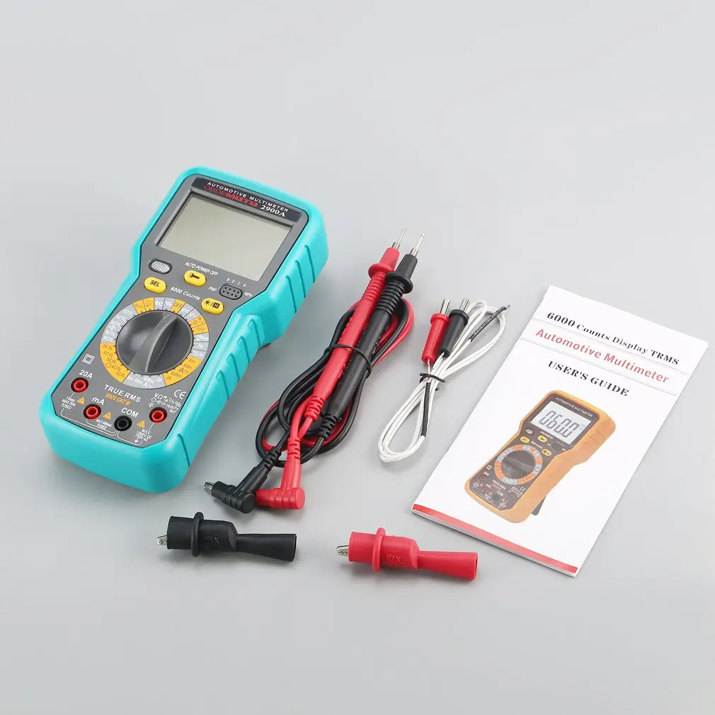 2900A Digital Automotive Car Engine Multimeter 6000 Counts True RMS AC/DC Volt Amp Ohm Dwell Angle Rotational Speed Tester
2900A Digital Automotive Car Engine Multimeter 6000 Counts True RMS AC/DC Volt Amp Ohm Dwell Angle Rotational Speed Tester