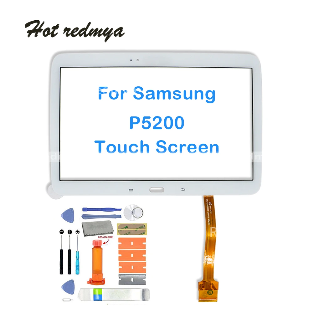 10.1"Touch Screen Digitizer Panel Sensor Front Outer Glass Lens For Samsung Galaxy Tab 3 10.1 GT-P5210 P5200 P5210 with Tools
10.1"Touch Screen Digitizer Panel Sensor Front Outer Glass Lens For Samsung Galaxy Tab 3 10.1 GT-P5210 P5200 P5210 with Tools