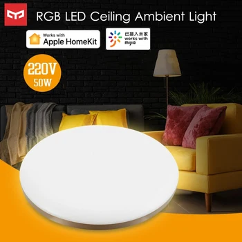 YEELIGHT 220V 50W Smart LED Ceiling Light Mijia APP Control RGB Ambient Light Support Apple Honekit for Living Room Bedroom
YEELIGHT 220V 50W Smart LED Ceiling Light Mijia APP Control RGB Ambient Light Support Apple Honekit for Living Room Bedroom