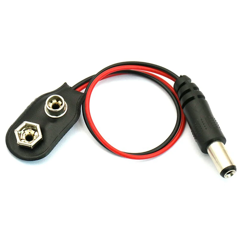 I Type 9V Battery Button Dual Wire Batteries Holder Adapter Storage Box Snap Connector with 5.5*2.1mm DC Power Plug
I Type 9V Battery Button Dual Wire Batteries Holder Adapter Storage Box Snap Connector with 5.5*2.1mm DC Power Plug