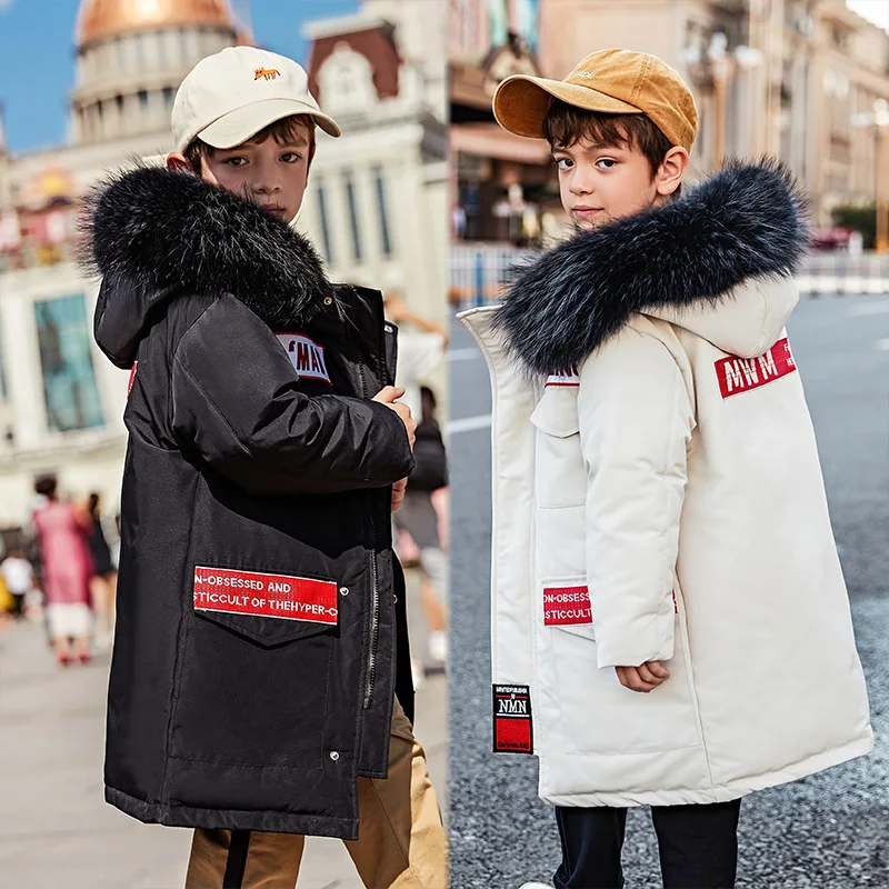 Kids Winter Jackets Patchwork Letter Children Down Long Outerwear Coat For Big Boys 8 10 12 14 16 Years Parkas Snow Wear Clj391 
Kids Winter Jackets Patchwork Letter Children Down Long Outerwear Coat For Big Boys 8 10 12 14 16 Years Parkas Snow Wear Clj391