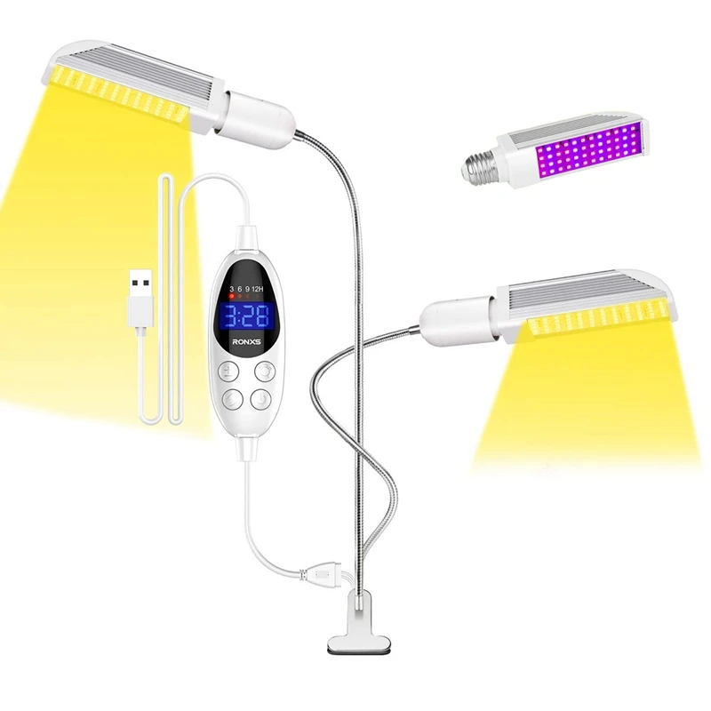 Grow Light, Smart Timer LED Grow Lights for Indoor Plants, with Advanced Control Panel Visible Lighting Time Setting, 2 Sunlike
Grow Light, Smart Timer LED Grow Lights for Indoor Plants, with Advanced Control Panel Visible Lighting Time Setting, 2 Sunlike