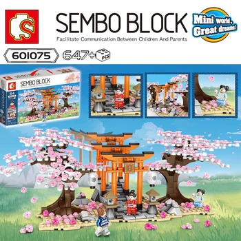 Senbon Torii sakura Streetscape Famous scenery Japan Building Blocks Bricks Compatible with legoinset Model toys Sembo 601075
Senbon Torii sakura Streetscape Famous scenery Japan Building Blocks Bricks Compatible with legoinset Model toys Sembo 601075