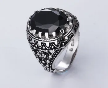 100%925 Sterling Silver Ring High-end Domineering Glamour Male Sterling Silver Ring
100%925 Sterling Silver Ring High-end Domineering Glamour Male Sterling Silver Ring