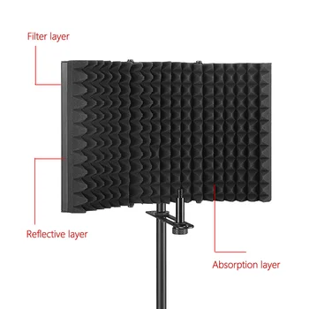 Microphone Soundproof Cover Wind Screen Blowout Prevention Net Noise Reduction Board Sound-absorbing Condenser
Microphone Soundproof Cover Wind Screen Blowout Prevention Net Noise Reduction Board Sound-absorbing Condenser
