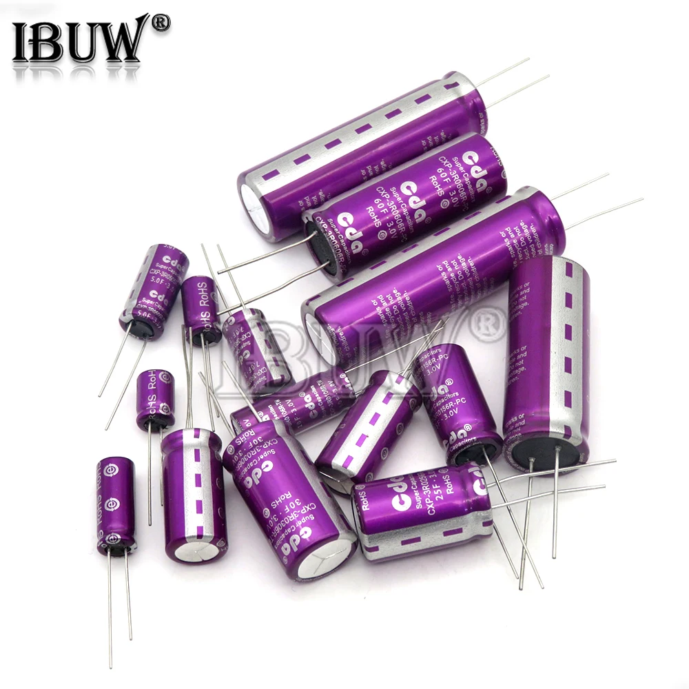 Конденсатор 1 шт. 3 0 в CDA ибуз 1F 2F 3.3F 5F 7F 10F 15F 18F 20F 30F 50F 60F 100F 120F фарадный конденсатор