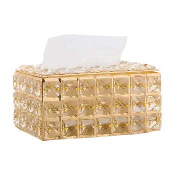 European-style Crystal Tissue Box Home Living Room Coffee Table Drawer Carton Hotel Decorative Napkin Storage Box
European-style Crystal Tissue Box Home Living Room Coffee Table Drawer Carton Hotel Decorative Napkin Storage Box