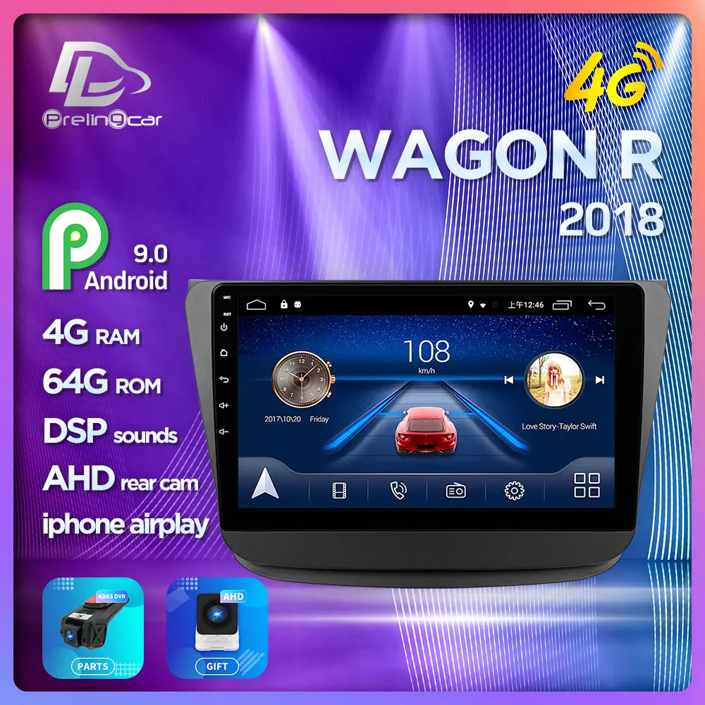 prelingcar For SUZUKI NEW WAGON R 2018 years Car monitor Radio Multimedia Video Player Navigation Android 9.0 stereo
prelingcar For SUZUKI NEW WAGON R 2018 years Car monitor Radio Multimedia Video Player Navigation Android 9.0 stereo