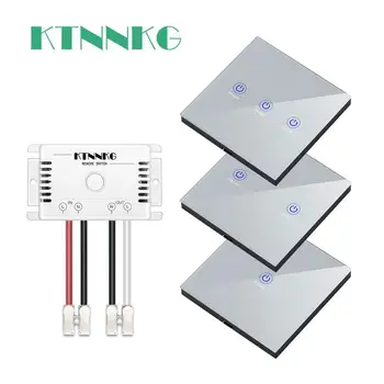 433MHz smart Wireless touch Switch Light RF Remote Glass Screen 1 2 3 gang Wall Panel button 110V 220 Receiver bedroom led Lamp
433MHz smart Wireless touch Switch Light RF Remote Glass Screen 1 2 3 gang Wall Panel button 110V 220 Receiver bedroom led Lamp