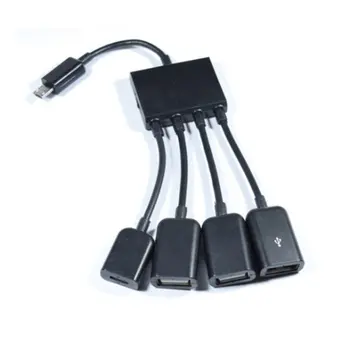 Micro USB OTG Hub Adapter for Smartphone Tablet Micro USB 4 Port HUB Splitter Multi-function Card Reader 4 in 1 USB 2.0 Black
Micro USB OTG Hub Adapter for Smartphone Tablet Micro USB 4 Port HUB Splitter Multi-function Card Reader 4 in 1 USB 2.0 Black