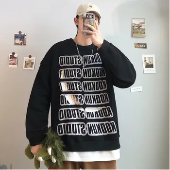2020 Spring And Autumn New Youth Popular Round Neck Pullover Fashion Casual Printed Sweatshirt Black / White / Blue M-XL
2020 Spring And Autumn New Youth Popular Round Neck Pullover Fashion Casual Printed Sweatshirt Black / White / Blue M-XL