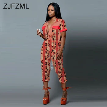 Leopard Penelled Sexy Overalls for Women Short Sleeve Slim Fitted One Piece Jumpsuit 2020 Causal Zipper Front Bodycon Playsuit
Leopard Penelled Sexy Overalls for Women Short Sleeve Slim Fitted One Piece Jumpsuit 2020 Causal Zipper Front Bodycon Playsuit