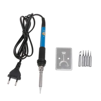 7Pcs/Set 220V 60W Adjustable Temperature Soldering Iron Welding Gun Heat Pencil Kit EU Plug Electric Soldering Irons
7Pcs/Set 220V 60W Adjustable Temperature Soldering Iron Welding Gun Heat Pencil Kit EU Plug Electric Soldering Irons