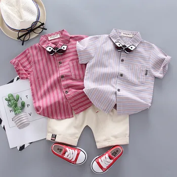 toddler kids baby boys shorts sleeve striped tops shirts bow tie solid shorts handsome formal clothing children clothes 2pcs
toddler kids baby boys shorts sleeve striped tops shirts bow tie solid shorts handsome formal clothing children clothes 2pcs