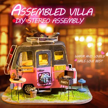 Creative Gift Toy Exquisite DIY Wooden House Furniture Hand Craft Miniature Box The Best Gift Funtime Entertainment Time At Home 
Creative Gift Toy Exquisite DIY Wooden House Furniture Hand Craft Miniature Box The Best Gift Funtime Entertainment Time At Home