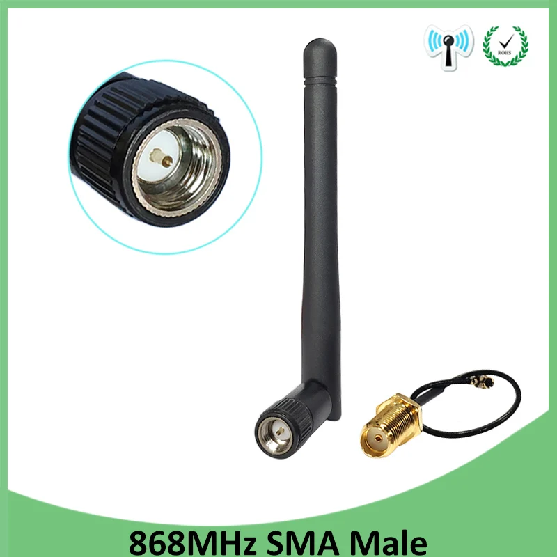 868MHz 915MHz Antenna 3dbi SMA Male Connector GSM 915 MHz 868 MHz antena antenne waterproof 10cm RP-SMA/u.FL Pigtail Cable 
868MHz 915MHz Antenna 3dbi SMA Male Connector GSM 915 MHz 868 MHz antena antenne waterproof 10cm RP-SMA/u.FL Pigtail Cable