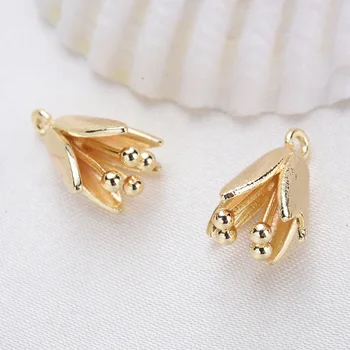 6PCS 9x9MM 24K Gold Color Brass Flower Charm Pendants for DIY Jewelry Making Findings Accessories
6PCS 9x9MM 24K Gold Color Brass Flower Charm Pendants for DIY Jewelry Making Findings Accessories