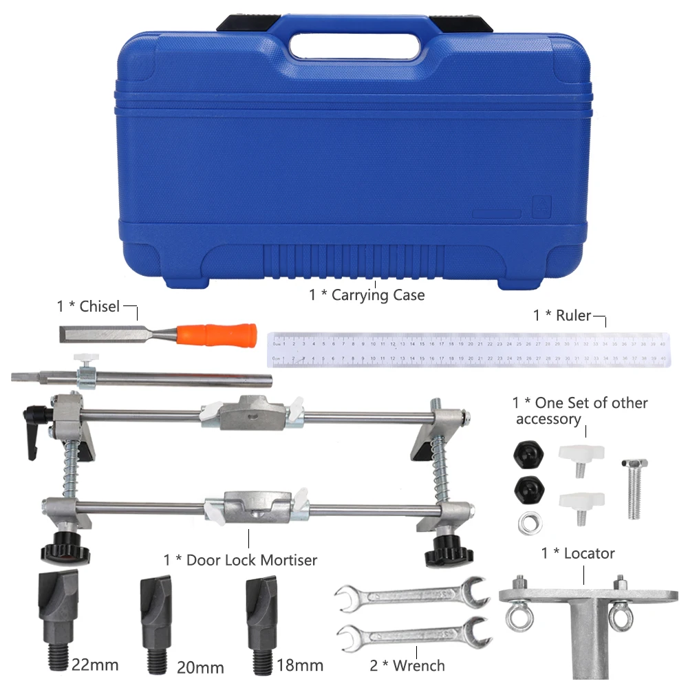 Multifunctional Professional Locksmith Woodworking Door Lock Mortiser Kit Hole Saw Opener Intallation Mortising Set
Multifunctional Professional Locksmith Woodworking Door Lock Mortiser Kit Hole Saw Opener Intallation Mortising Set