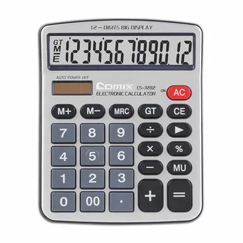 Comix Standard Function Desktop Calculator, Dual Powered, Large LCD Display, 12 Digits, CS-3282
Comix Standard Function Desktop Calculator, Dual Powered, Large LCD Display, 12 Digits, CS-3282