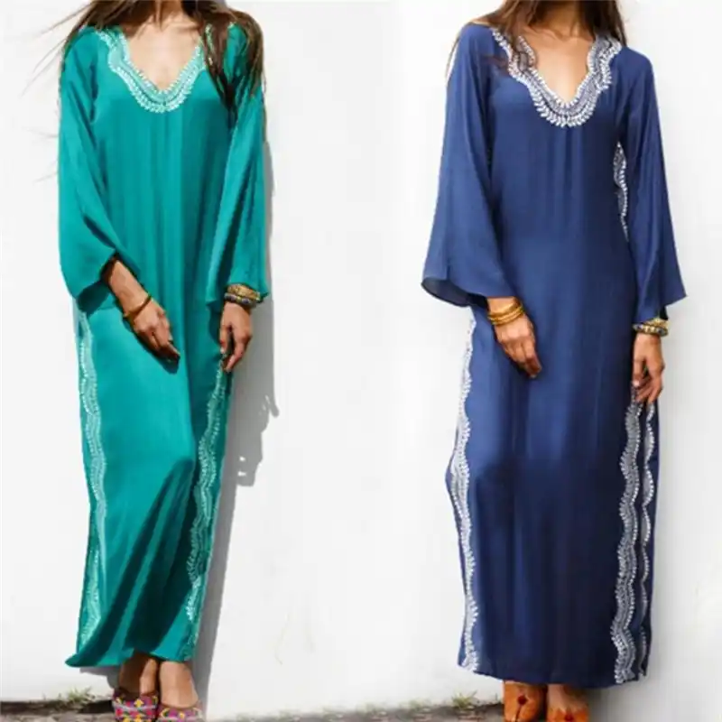 plus size kaftan maxi dress