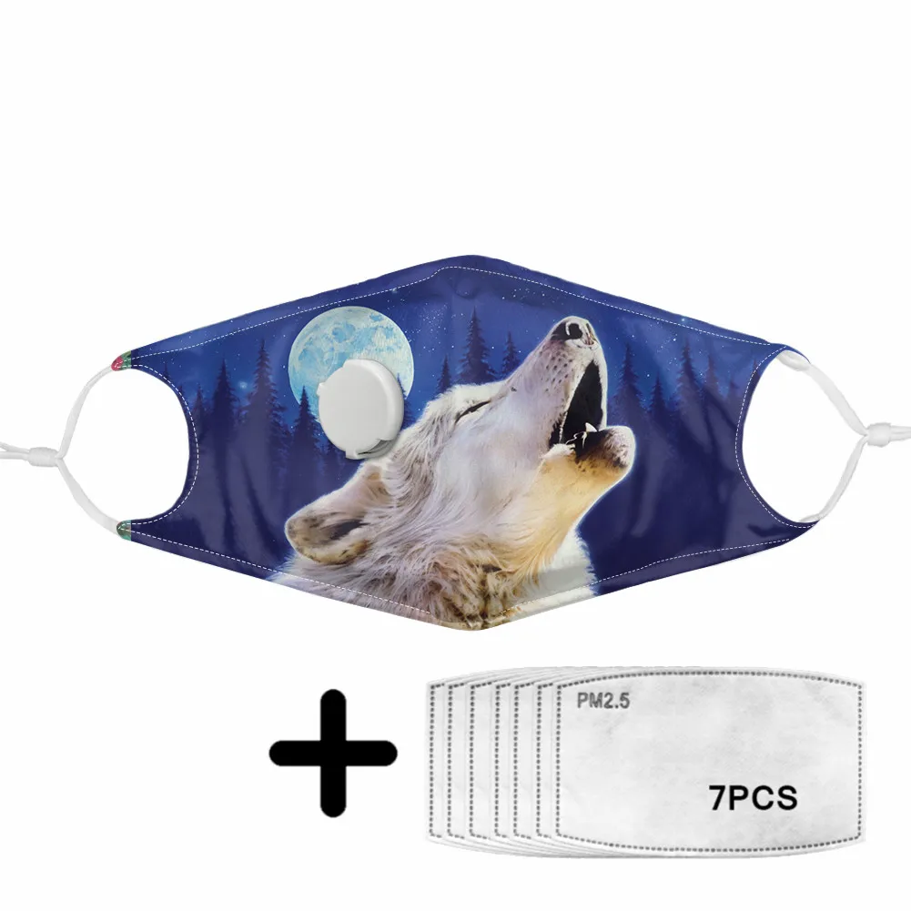 PM2.5 Filter Mask with Cool Moon Wolf Pattern Design Protection Breather Valve Masks for Kids Dust Facial for Women Teenager 
PM2.5 Filter Mask with Cool Moon Wolf Pattern Design Protection Breather Valve Masks for Kids Dust Facial for Women Teenager