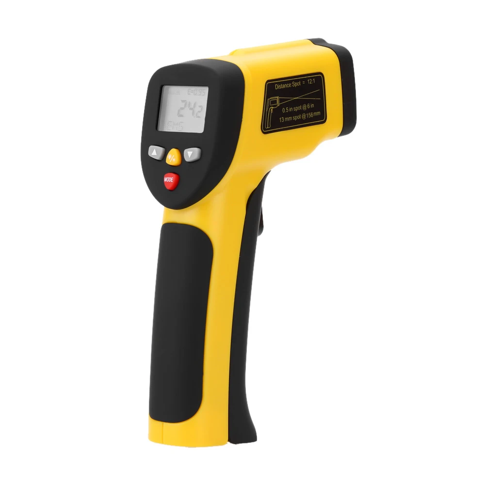 Double Laser High Precision Non-contact IR Digital Infrared Thermometer Temperature Tester Pyrometer Range
Double Laser High Precision Non-contact IR Digital Infrared Thermometer Temperature Tester Pyrometer Range