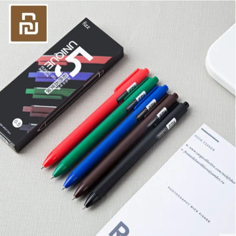 5pcs/lot Youpin Fizz Colorful Neutral Pens with 0.5mm in Five Can Replace Water-based Pens by Pressing Office Gel ink Pens
5pcs/lot Youpin Fizz Colorful Neutral Pens with 0.5mm in Five Can Replace Water-based Pens by Pressing Office Gel ink Pens
