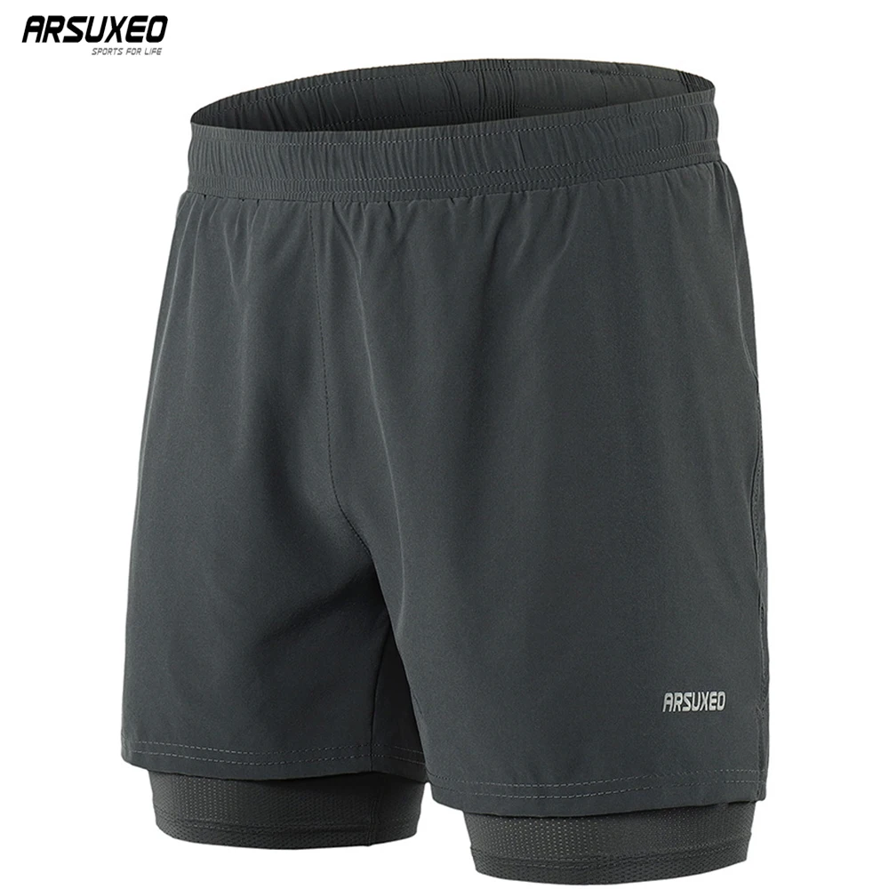 ARSUXEO 2019 Running Shorts Men Active Training Exercise Jogging 2 in 1 Sports Shorts with Longer Liner Quick Dry B192
ARSUXEO 2019 Running Shorts Men Active Training Exercise Jogging 2 in 1 Sports Shorts with Longer Liner Quick Dry B192