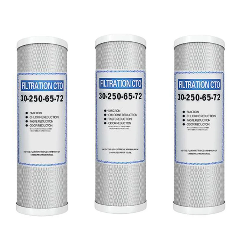 3Pcs 10 Inch Compressed Carbon Filter s, Household Water Purifier Press Net Carbon Universal CTO Filter s
3Pcs 10 Inch Compressed Carbon Filter s, Household Water Purifier Press Net Carbon Universal CTO Filter s