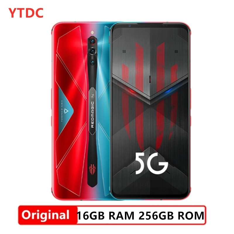 Игровой 5S Nubia Red Magic мобильный телефон 16 ГБ 256 экран 6 65 дюйма AMOLED 144 Гц 64 мп процессор