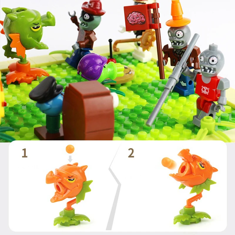 Фигурки конструкторы Растения против Зомби|action toys|plants vs zombiesplants zombies |