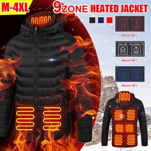 High Quality Men Woman 9 Areas Heated Jacket Winter Electric Heating Vest Jackets Outdoor Thermal Coat Clothing camping Jacket
High Quality Men Woman 9 Areas Heated Jacket Winter Electric Heating Vest Jackets Outdoor Thermal Coat Clothing camping Jacket