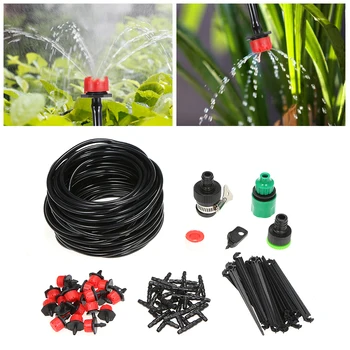 15m Tubes Autowatering Automatic Drip Irrigation System Garden Greenhouse Irrigation Spray Self Watering Kits Plant Watering
15m Tubes Autowatering Automatic Drip Irrigation System Garden Greenhouse Irrigation Spray Self Watering Kits Plant Watering