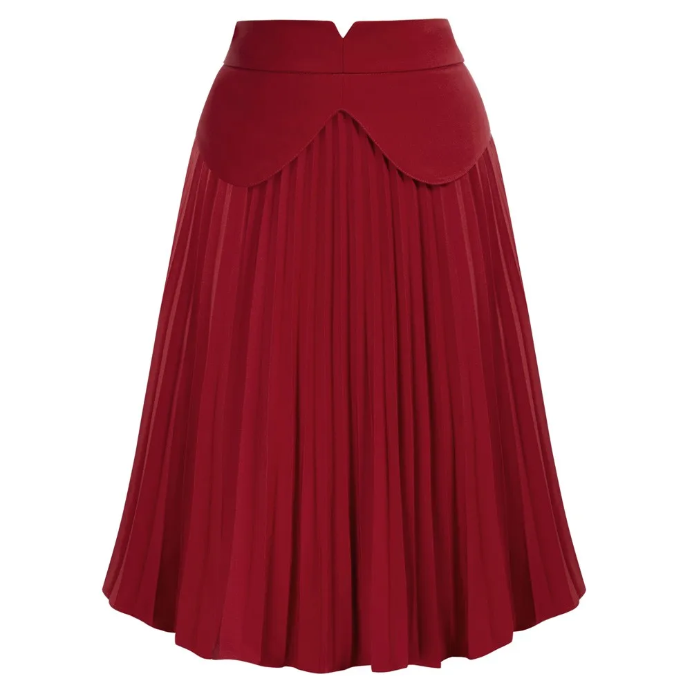 BP Women Vintage Pleated Skirt Retro High Waist Flared A-Line Swing Skirt Flared A-Line Silhouette Hidden Flared A-Line silhou
BP Women Vintage Pleated Skirt Retro High Waist Flared A-Line Swing Skirt Flared A-Line Silhouette Hidden Flared A-Line silhou